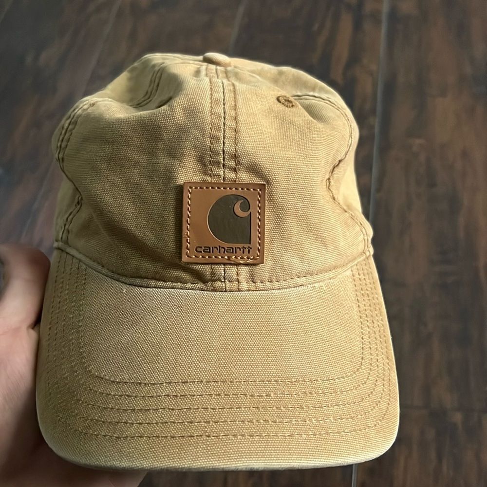 Carhartt Men's Canvas baseball Cap in tan color GUc‎